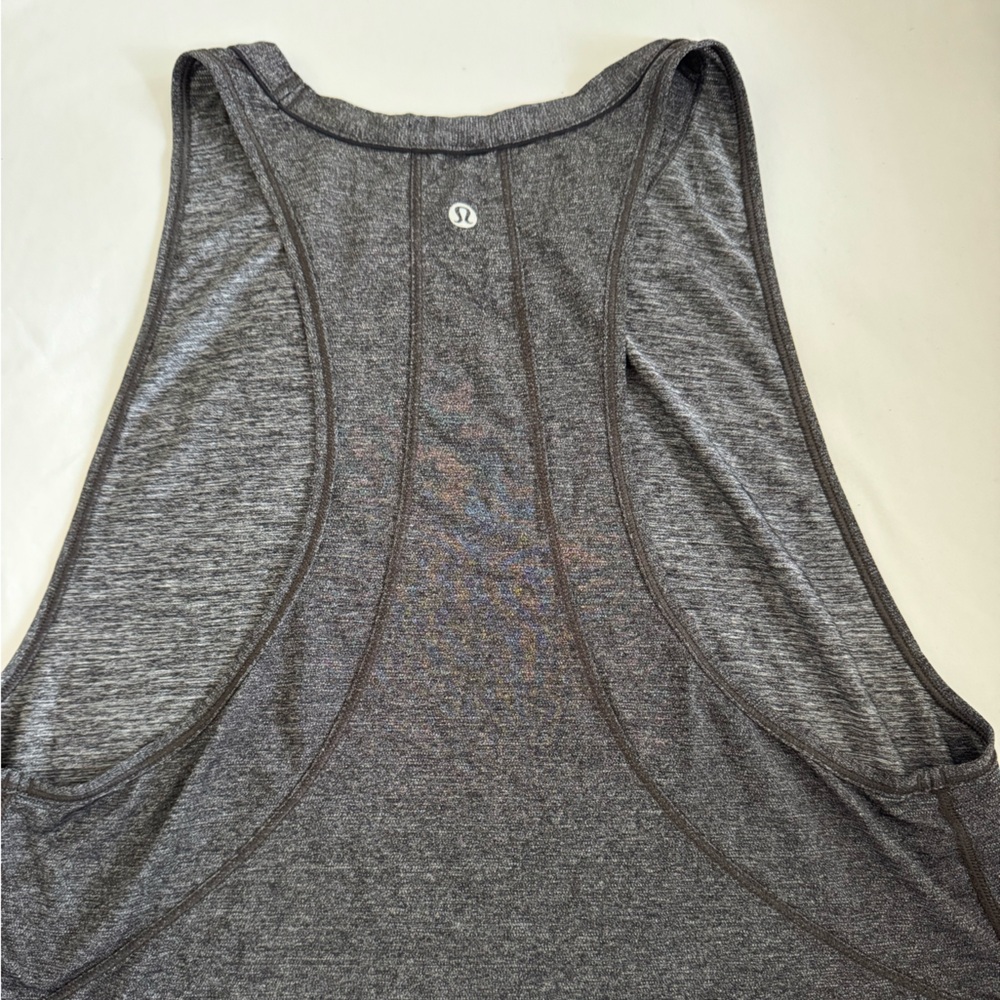 Lululemon Grey race back tank loose fit